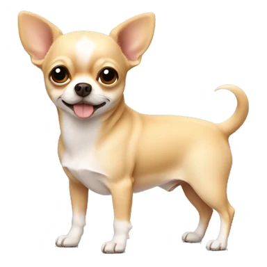 chihuahua beige and fat sticker