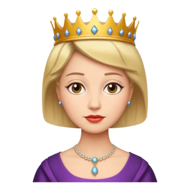 short hair queen sticker