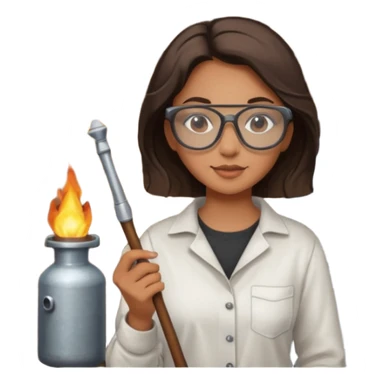 Glass Blower woman sticker
