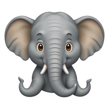 A happy elephant sticker