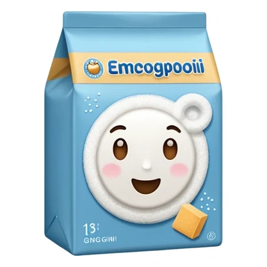 package of sugar sticker