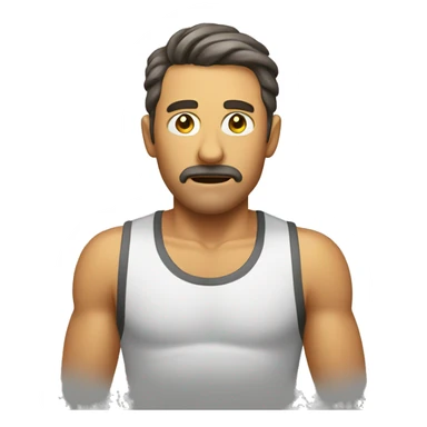 Man sweating  sticker