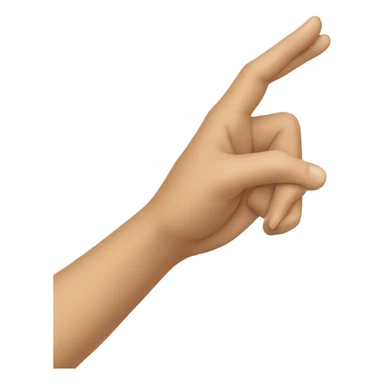 2 Hands showing by fingers letters d b sticker