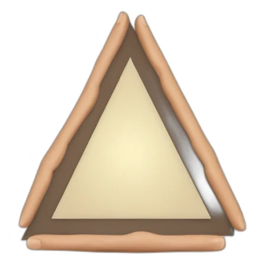 Two hand that form a triangle sticker