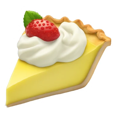 Pie de limón con crema  sticker
