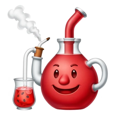 Kool-Aid man smoking a bong sticker