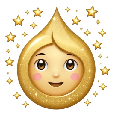  sparkling shiny glitter, with bright sparkles and shimmering particles, simple cute cartoon style sticker