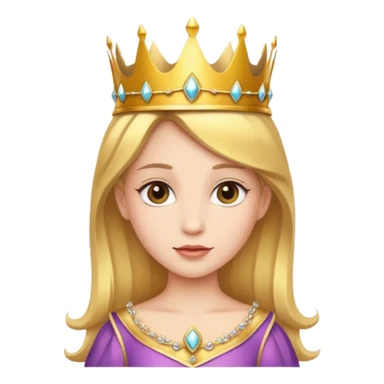 Princess wearing a crown  sticker