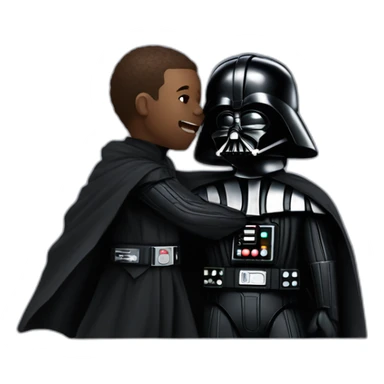 darth vader hugging a glizzy sticker