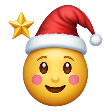 emoji of christmas night sticker