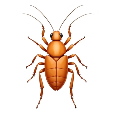 White cockroach sticker