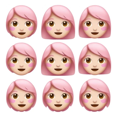 ❤️이모티콘에 흰색을 섞어서 파스텔톤으로 바꿈 모양은 똑같이 색만 다르게 sticker