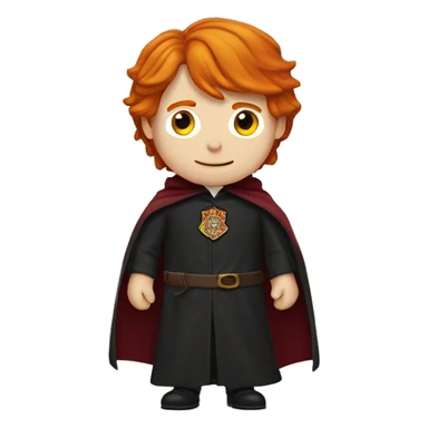 ron, ron weasley, figure with cape gryffindor sticker
