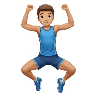 boy jumping sticker