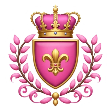 Pink Royal Crest sticker