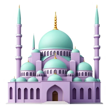 Light purple mint İstanbul mosque under construction  sticker