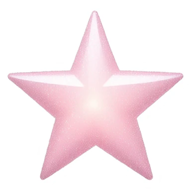 pale pink star sparkle sticker