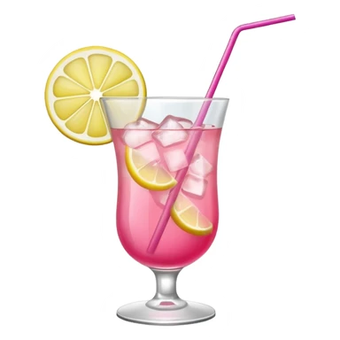 Cocktail Pink With Lemon sticker