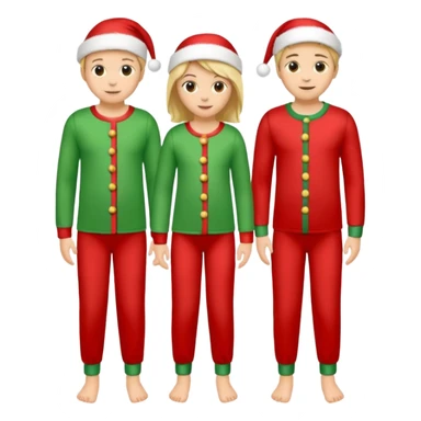 xmas pajamas - no person just clothes,  sticker