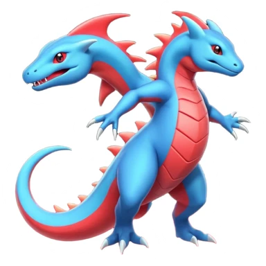 Salandit-Aurorus-Salamence-hybrid-fusion (full body) sticker
