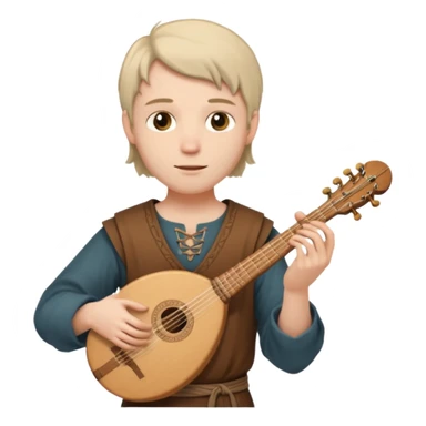 medieval bard sticker