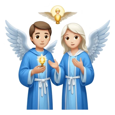 angel gabriel talking to mary sticker