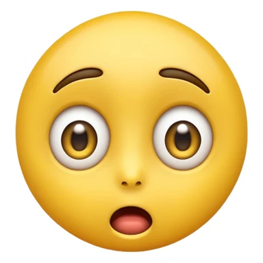 yellow emoji with a weird face sticker