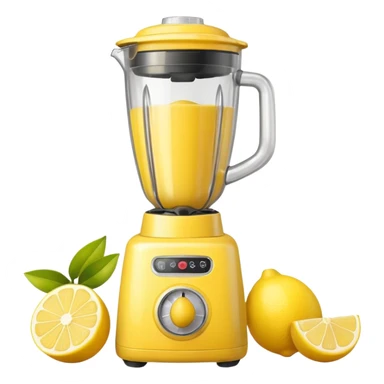 mac os fruit lemon blender yellow retro sticker
