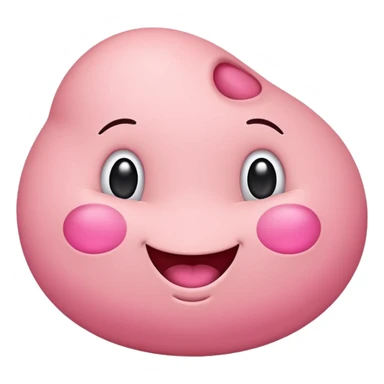 playful large cartoon butt emoji with humorous and lighthearted expression sticker