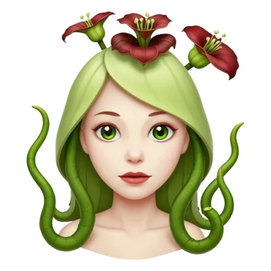 Mujer planta carnivora sticker