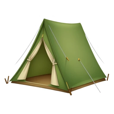 Camp Essentials, tent sticker