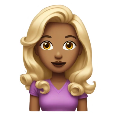 Girl with a lipgloss  sticker