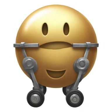 Metal Kirby ball with 4 car wheels sticker