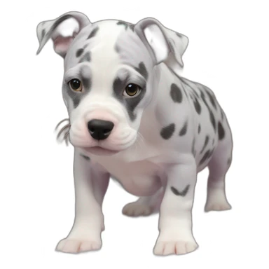Lilac tri Merle pocket bully sticker