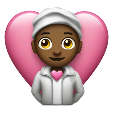 Beat Holding a pink Heart  sticker