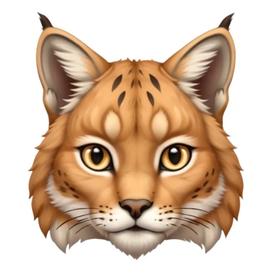 A high-resolution photo-realistic digital illustration of a majestic lynx, chest upward A high-resolution, photo-realistic digital illustration of a majestic young Eurasian lynx, shown from the shoulder upwards with markings sticker