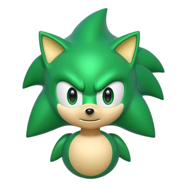green sonic sticker