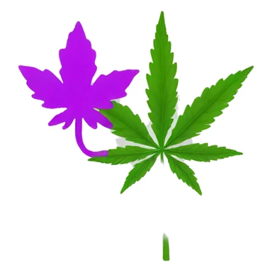 Weed joint flower sticker