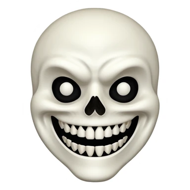 Spooky bones Mask sticker