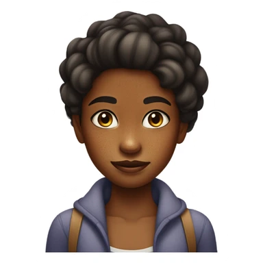 Hyperpigmentation girl sticker