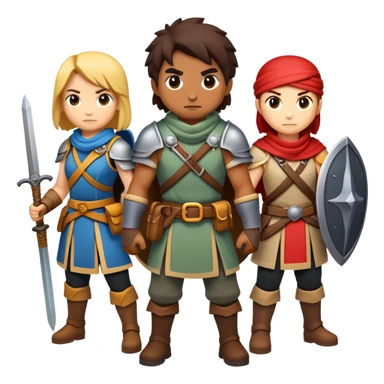 Baldur's Gate 3 party of adventurers sticker