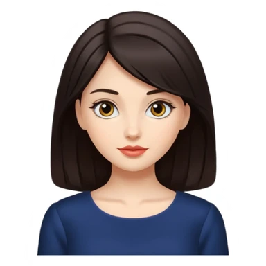 Fair-skin-elegant-girl-in-dark-hair sticker