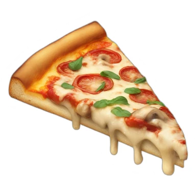 mushroom pizza slice sticker