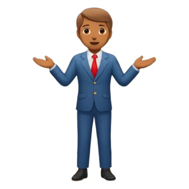 presenter on theater wooden stage, whole body , curtains sticker