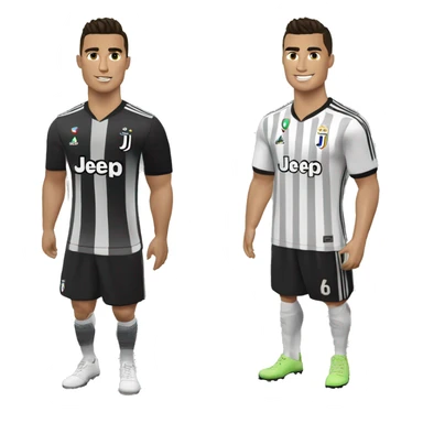 Cristiano Ronaldo con cara de enojado y con ropa del a Juventus  sticker