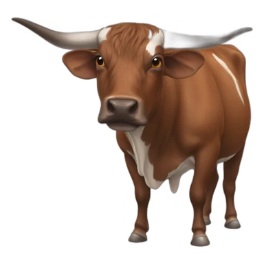 BRINDLE  BULL LONGHORNS  sticker