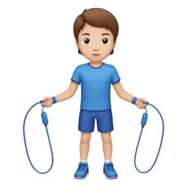 Boy with Skipping Rope sticker