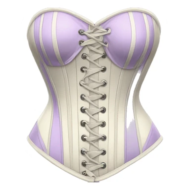 Lilac ivory corset  sticker