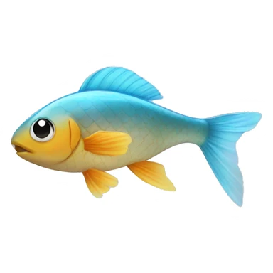 Fish swim in transparent shoes sticker