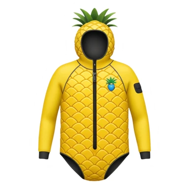 Pineapple wet suit  sticker